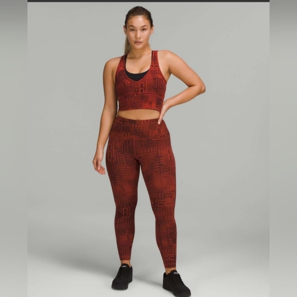 Lululemon Wunder Train Contour Fit High-Rise Tight 25"Lululemon Ombre Red Mult 6